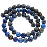 Mosaik Turkis perler. Blå. 8 mm streng